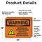 Signmission Photovoltaic System Provides With Symbol OSHA Warning Sign, Vinyl Decal, 24in W x 18in L, 2PK OS-2PACK-WS-D-1824-L-12306 - alternate 6